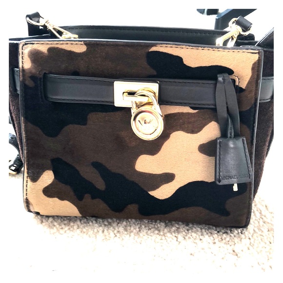 Michael Kors Camo Calfhair Crossbody Bag